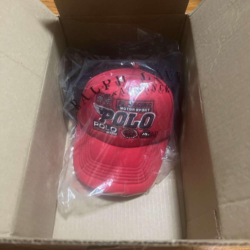Polo by Ralph Lauren Red Racing Cap - Picture 2 of 2